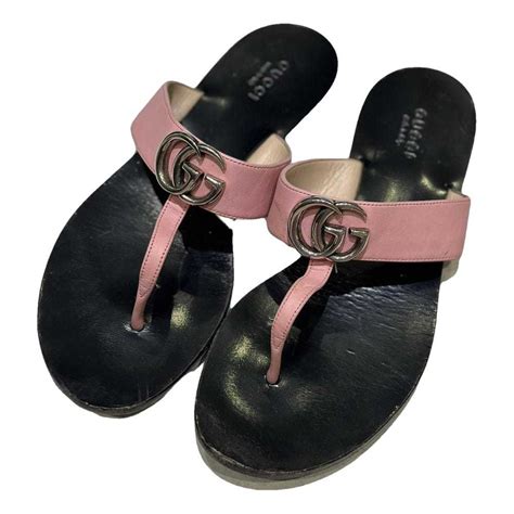 gucci marmont flip flops|gucci slippers flip flops.